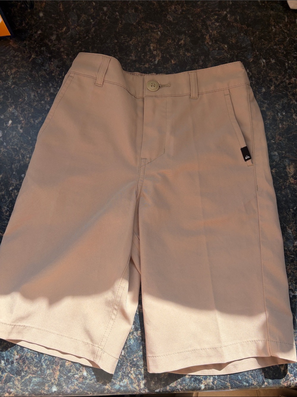 Quiksilver Tan Boys' Shorts with Mesh Lined Pockets